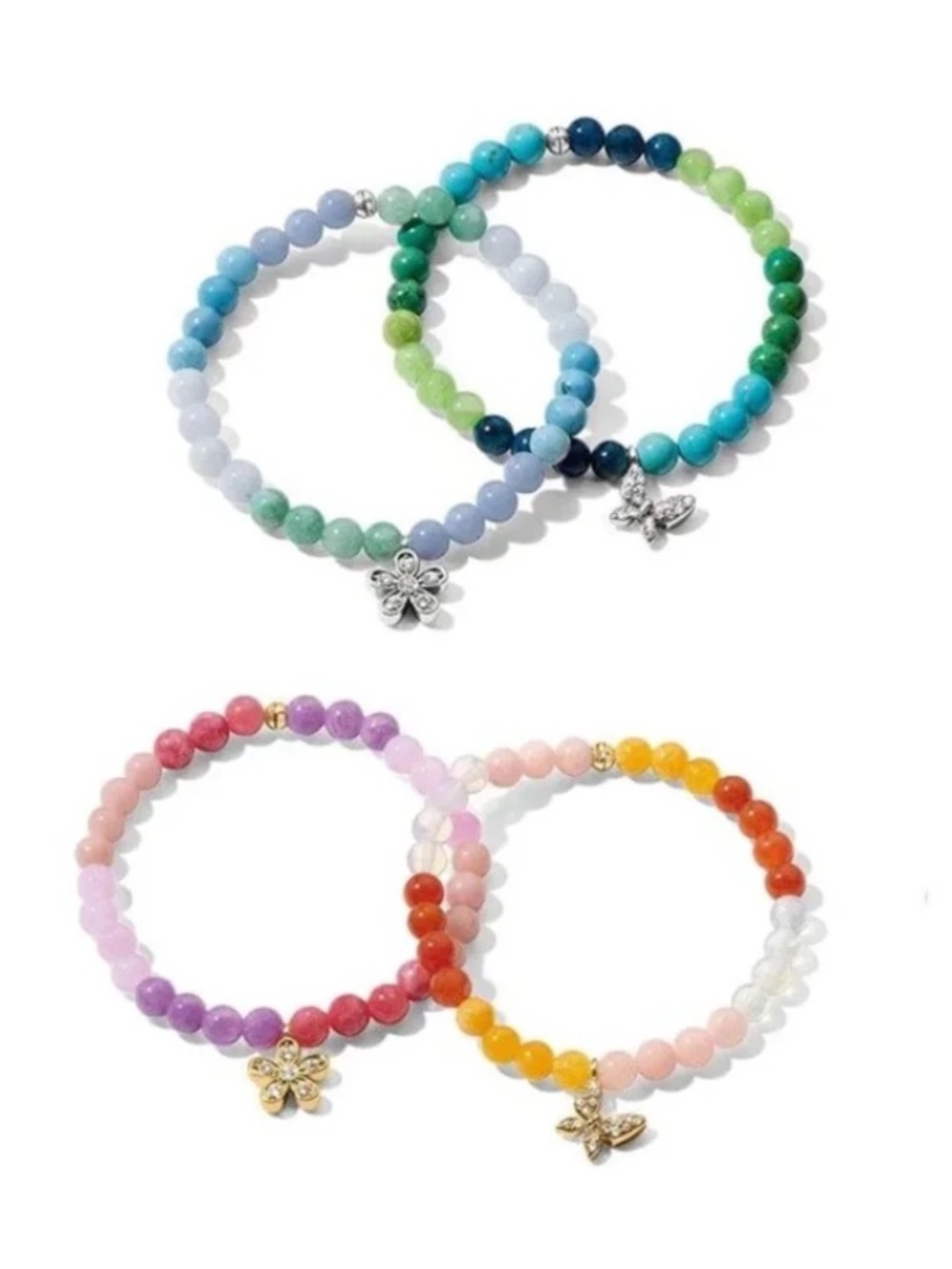 🦋🆕 Brighton Enchanting Butterfly Stretch Bracelet Retail $78 - Picture 5 of 5